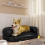 Letto per Cani Ergonomico Gommapiuma Nero 75x53cm Similpelle