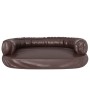 Letto per Cani Ergonomico Gommapiuma Marrone 88x65cm Similpelle