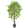 Albero di Acero Artificiale con Vaso Verde 120 cm