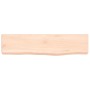 Ripiano a Parete 40x10x4 cm Legno Massello Rovere Non Trattato