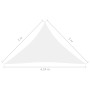 Parasole a Vela Oxford Triangolare 3x3x4,24 m Bianco