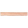 Ripiano Muro Marrone Chiaro 80x10x6 cm Massello Rovere Trattato