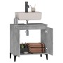 Mobile Lavabo Grigio Cemento 58x33x60 cm in Legno Multistrato