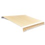 Tendone Parasole in Tela Arancione e Bianco 350x250 cm