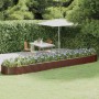 Letto Giardino Acciaio Verniciato Polvere 507x100x36 cm Marrone