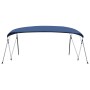 Bimini di Prua Tendalino a 4 Archi Blu 243x(230-244)x137 cm