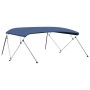 Bimini di Prua Tendalino a 4 Archi Blu 243x(230-244)x137 cm