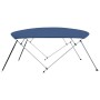 Bimini di Prua Tendalino a 4 Archi Blu 243x(230-244)x137 cm