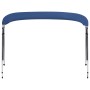 Bimini di Prua Tendalino a 4 Archi Blu 243x(230-244)x137 cm