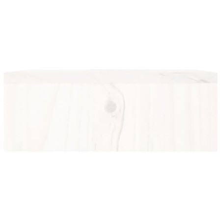 Supporto per Monitor Bianco 100x27x10 cm Legno Massello di Pino