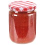 Vaso Marmellata in Vetro Coperchio Bianco e Rosso 48 pz 230 ml