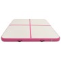 Tappetino Ginnastica Gonfiabile con Pompa 200x200x15cm PVC Rosa