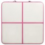 Tappetino Ginnastica Gonfiabile con Pompa 200x200x15cm PVC Rosa