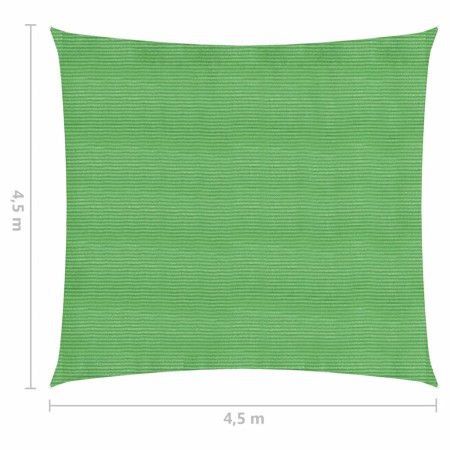 Vela Parasole 160 g/m² Verde Chiaro 4,5x4,5 m in HDPE