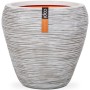 Capi Vaso a Cono Nature Rib 42x38 cm Avorio KOFI362