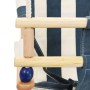 Altalena per Bambini con Cintura di Sicurezza Cotone Legno Blu