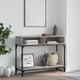 Tavolino Consolle Grigio Sonoma 100x30,5x75cm Legno Multistrato