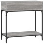 Tavolino Consolle Grigio Sonoma 75x34,5x75cm Legno Multistrato