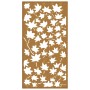 Decorazione Muro Giardino 105x55 cm Foglia Acero Acciaio Corten