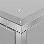 Copri Bidoni Pattumiera Doppia 138x77,5x112,5 cm Acciaio Inox