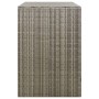 Copribidone Doppio Grigio 140x80x117 cm in Polyrattan