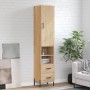 Credenza Rovere Sonoma 34,5x34x180 cm in Legno Multistrato