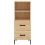 Credenza Rovere Sonoma 34,5x34x180 cm in Legno Multistrato