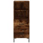 Credenza Rovere Fumo 34,5x34x180 cm in Legno Multistrato