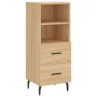 Credenza Rovere Sonoma 34,5x34x180 cm in Legno Multistrato