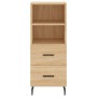 Credenza Rovere Sonoma 34,5x34x180 cm in Legno Multistrato