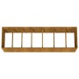 Fioriera Rialzata da Giardino 280x80x80 cm in Acciaio Corten