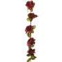 Ghirlande Fiori Artificiali 6 pz Rosso Vino 250cm