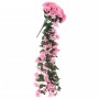 Ghirlande Fiori Artificiali 3 pz Rosa 85cm