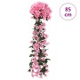 Ghirlande Fiori Artificiali 3 pz Rosa 85cm