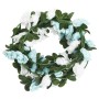 Ghirlande Fiori Artificiali 6 pz Blu e Bianco 240cm