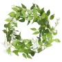 Ghirlande Fiori Artificiali 6 pz Bianco 200cm