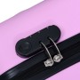 Set Valigie Trolley a Custodia Rigida 3 pz Rosa in ABS