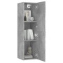 Mobile Porta TV Grigio Cemento 30,5x30x110 cm Legno Multistrato