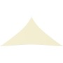 Parasole a Vela in Tessuto Oxford Triangolare 6x6x6m Crema