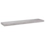 Scaffali a Parete 2 pz Grigio Cemento 90x23,5x3,8 cm in MDF