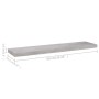 Scaffali a Parete 2 pz Grigio Cemento 90x23,5x3,8 cm in MDF