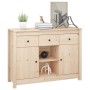 Credenza 100x35x74,5 cm in Legno Massello di Pino