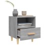 Comodini 2 pz Grigio Sonoma 40x35x47 cm