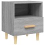 Comodini 2 pz Grigio Sonoma 40x35x47 cm