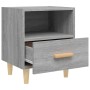 Comodini 2 pz Grigio Sonoma 40x35x47 cm