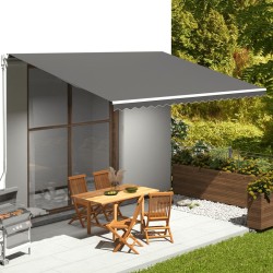 Tessuto di Ricambio Tenda da Sole Antracite 5x3,5 m