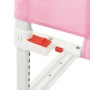 Sponda Letto di Sicurezza per Bambini Rosa 100x25 cm in Tessuto