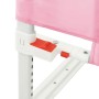 Sponda Letto di Sicurezza per Bambini Rosa 150x25 cm in Tessuto