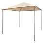 Gazebo Padiglione Tenda Tettoia 3x3 m Acciaio Beige