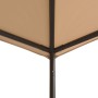 Gazebo Padiglione Tenda Tettoia 3x3 m Acciaio Beige